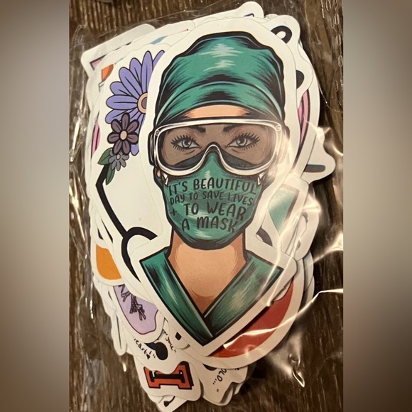 Nurse Day Vinyl Waterproof Stickers (200 Count) - Picture 4 of 6